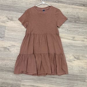 Old Navy Brown Tiered Tshirt Dress